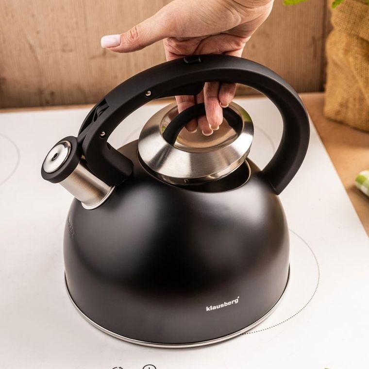 Klausberg, czajnik z gwizdkiem, stalowy, 2,5l, KB-7911