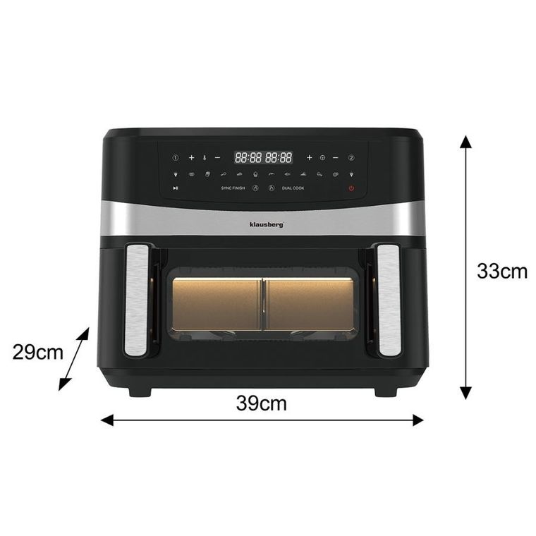 Klausberg, frytkownica beztłuszczowa, air fryer, 9l