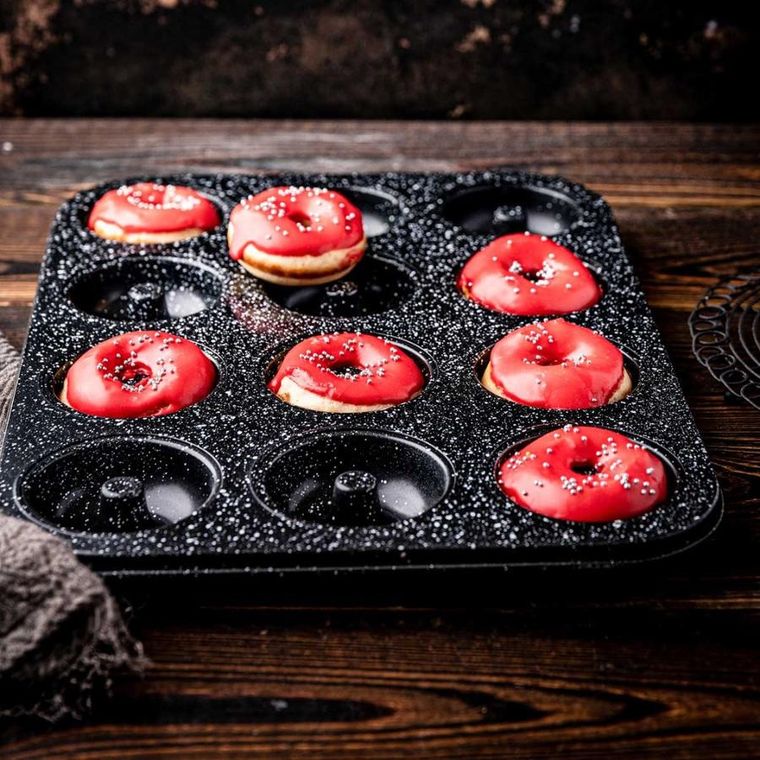 Klausberg, granitowa forma do pieczenia, 12 pączków donut