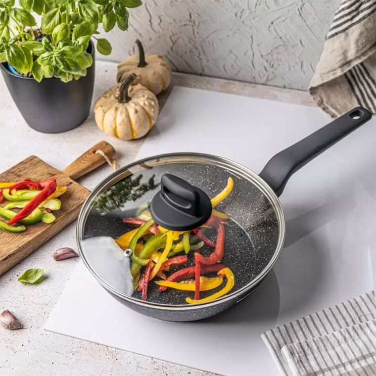 Klausberg, patelnia marmurkowa z pokrywą, 24 cm, KB-7666