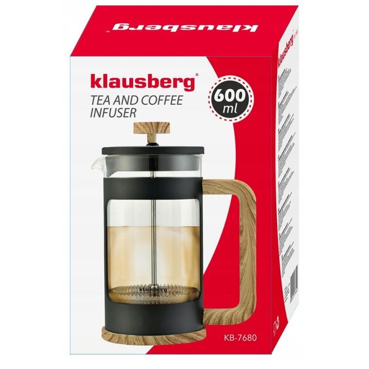 Klausberg, zaparzacz tłokowy do kawy/herbaty, 600 ml, KB-7680