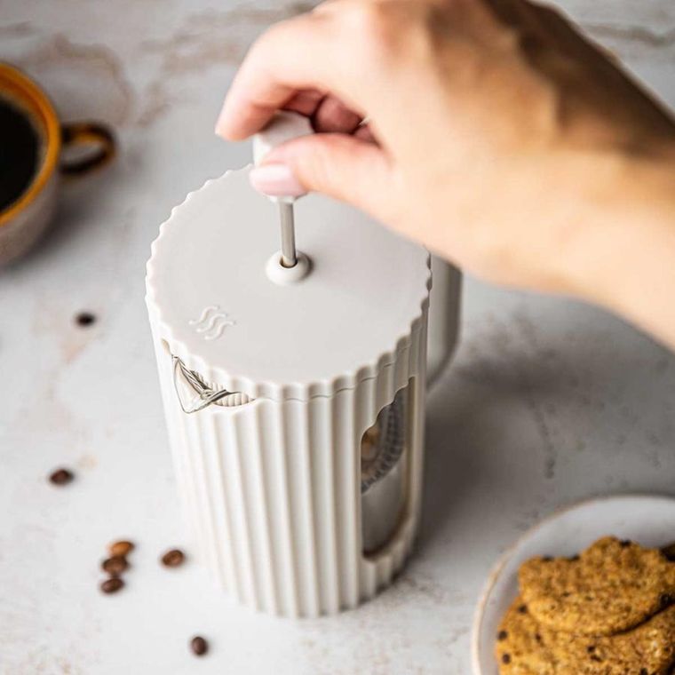 Klausberg, zaparzacz tłokowy do kawy/herbaty, biały, 600 ml