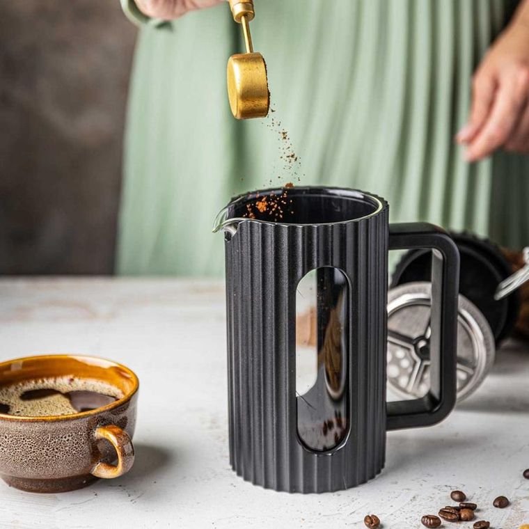 Klausberg, zaparzacz tłokowy do kawy/herbaty, czarny, 600 ml