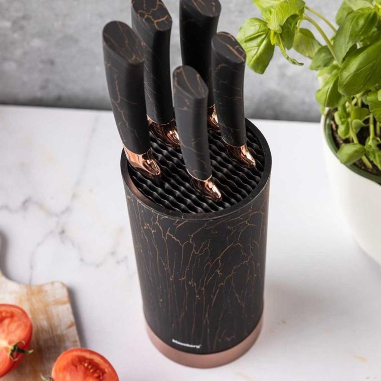 Klausberg, zestaw noży kuchennych na stojaku, 5 szt.