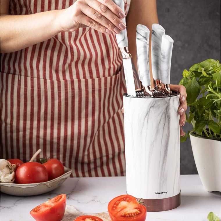 Klausberg, zestaw noży kuchennych na stojaku, 5 szt.