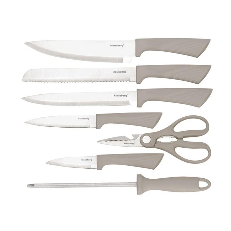 Klausberg, zestaw noży w bloku akacjowym, kb-7984