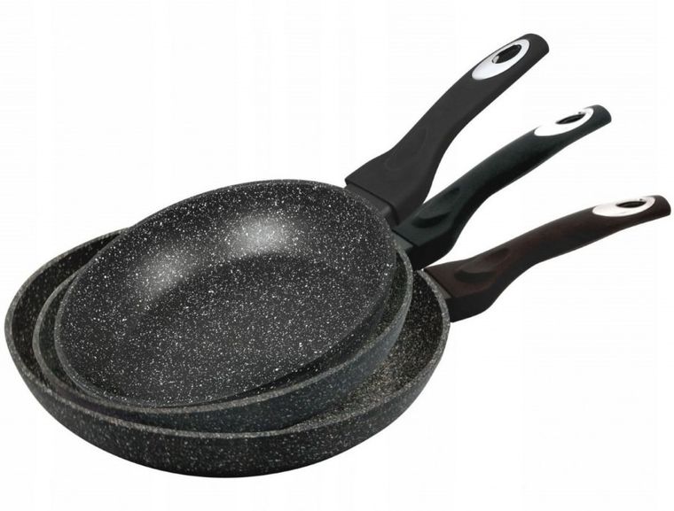 Klausberg, zestaw patelni granitowych 20/24/28 cm, KB-7290