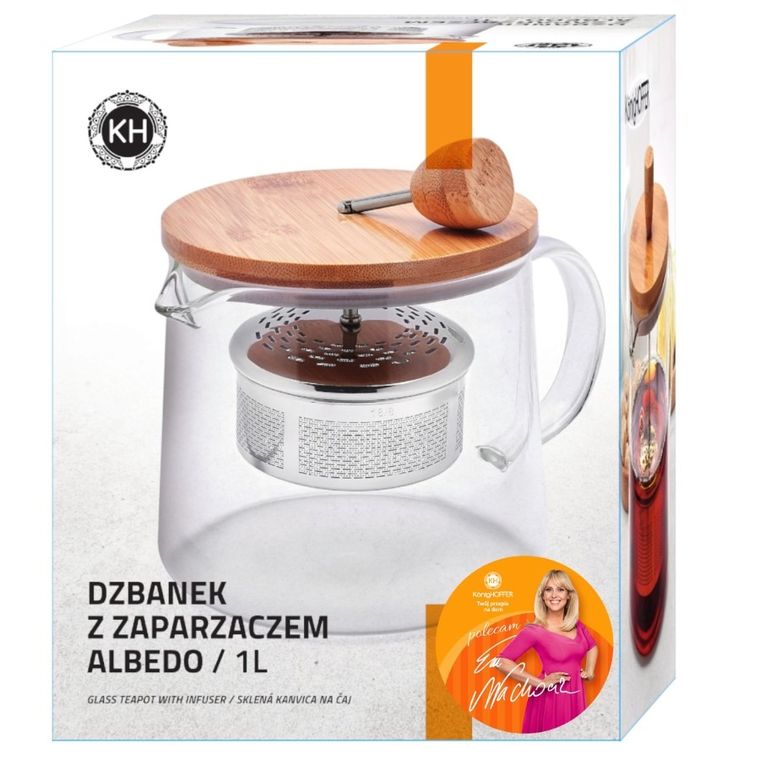 Könighoffer, Albedo, dzbanek szklany z zaparzaczem, 1 l