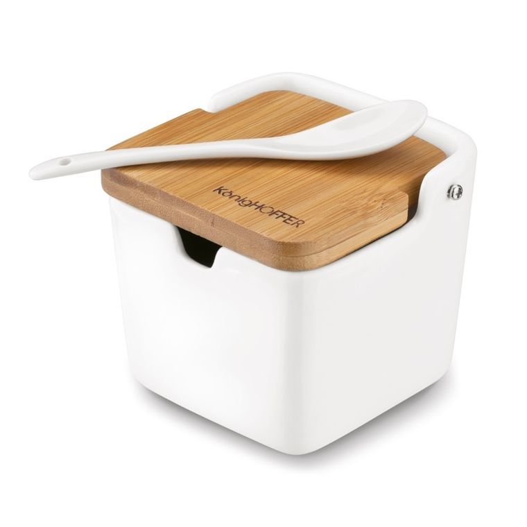 Könighoffer, Ceramic, pojemnik z bambusową pokrywka, 270 ml