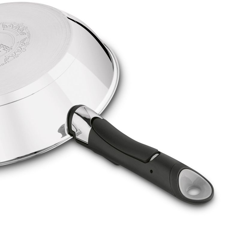 KönigHoffer, Colate, komplet patelni non-stick, odpinana rączka, marble, 20-4,5/24-5,5/28-6 cm