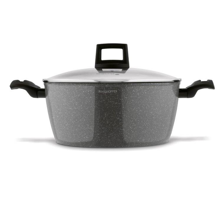 Könighoffer, Jukon, zestaw garnków marmurowych na indukcję, 10 elementów