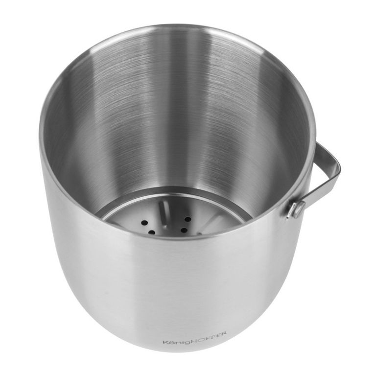 Könighoffer, Ori, wiaderko do lodu ze szczypcami, satyna, 2,8l