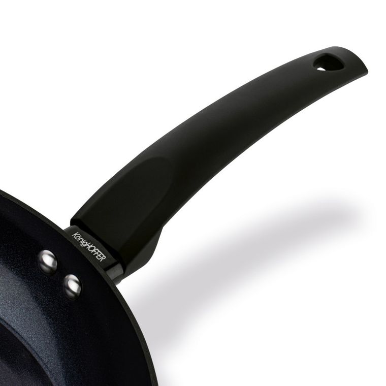 Könighoffer, patelnia z powłoką ceramiczną, Triste Black, 24-4.5 cm
