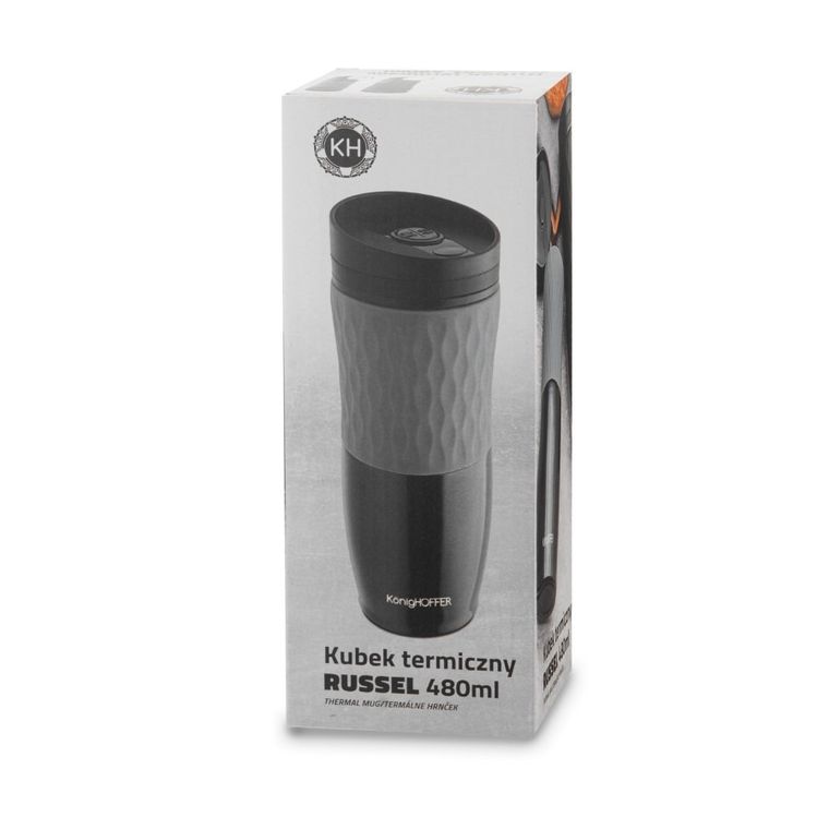 Könighoffer, Russel, kubek termiczny, szary, 480 ml