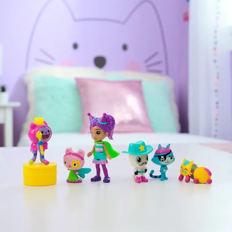 Koci Domek Gabi, zestaw figurek imprezowych, 6 szt.