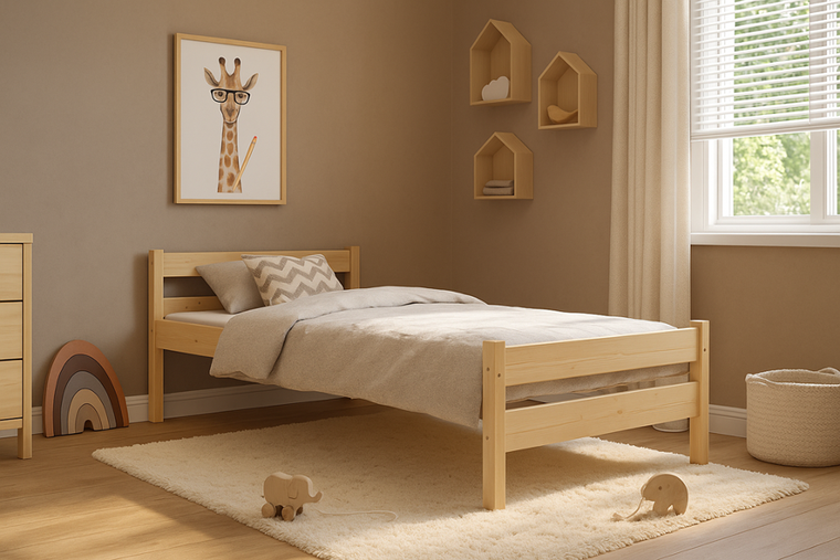 Kocot Kids, Aleks, łóżko, naturalny nielakierowany, 90-200 cm