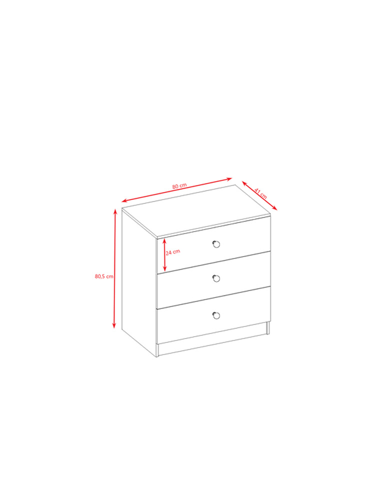 Kocot Kids, Babydreams, komoda, biała, formuła