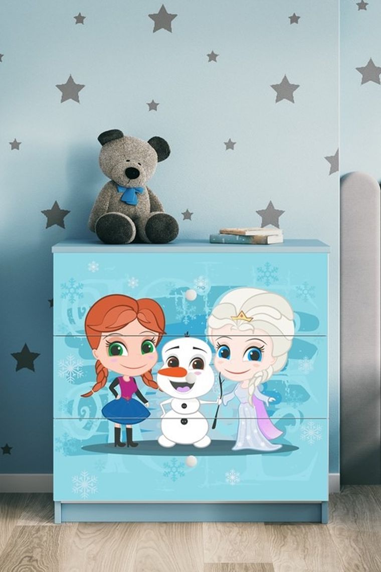 Kocot Kids, Babydreams, komoda, zielona, zimowe księżniczki