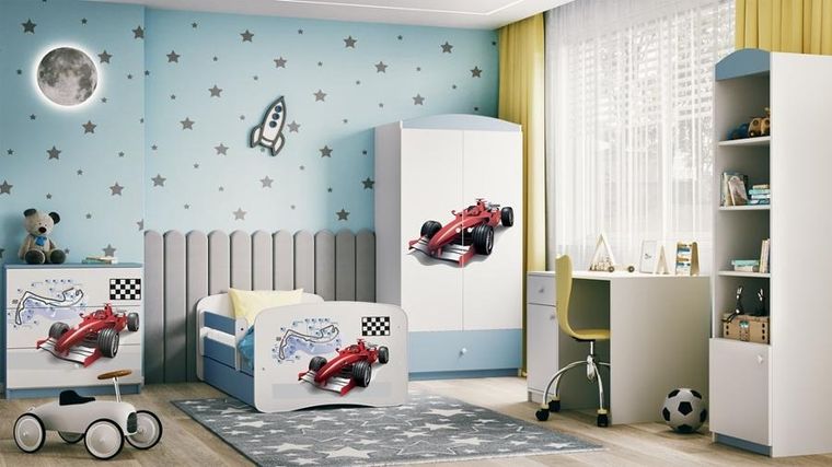 Kocot Kids, Babydreams, szafa, niebieska, formuła, 181.2-52-90 cm