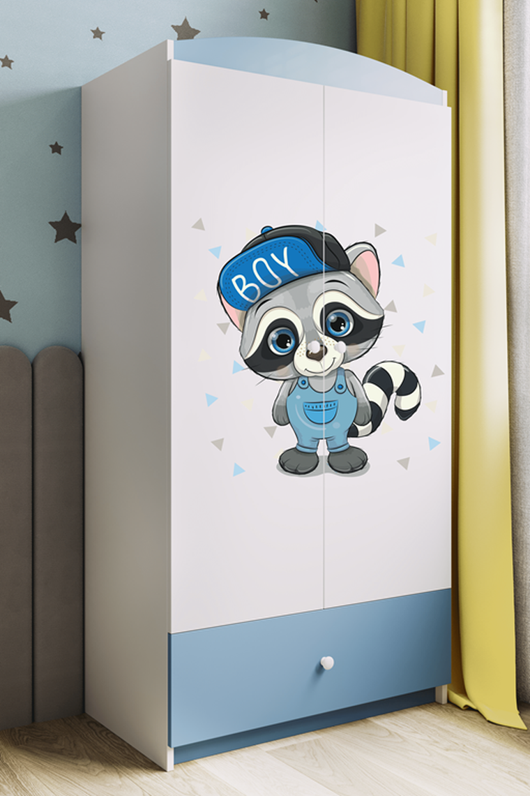 Kocot Kids, Babydreams, szafa, niebieska, szop, 181.2-52-90 cm