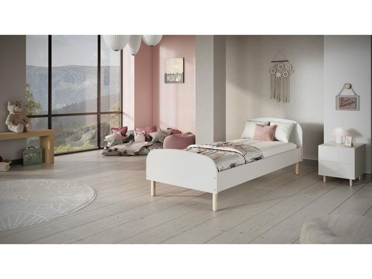 Kocot Kids, Emma, łóżko, białe, 90-200 cm
