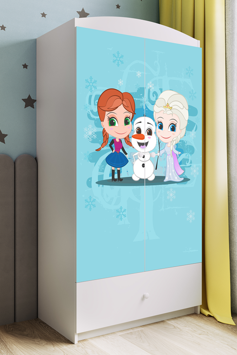 Kocot Kids, Kraina Lodu, Babydreams, szafa, biała, 181.2-52-90 cm