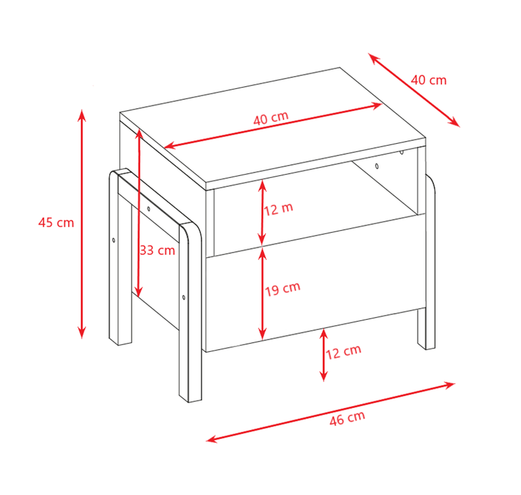 Kocot Kids, Victor, szafka nocna, biała