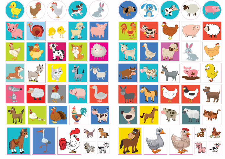 Kolorowanka z naklejkami. Zwierzaczki wiejskie