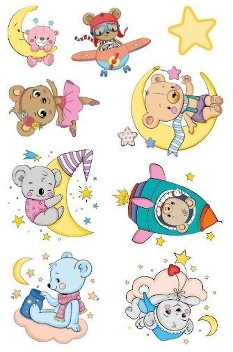 Kolorowanka z tatuażami. Słodkie misie