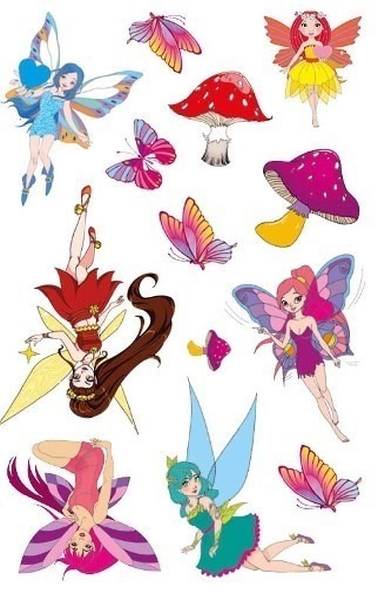 Kolorowanka z tatuażami. Wróżki