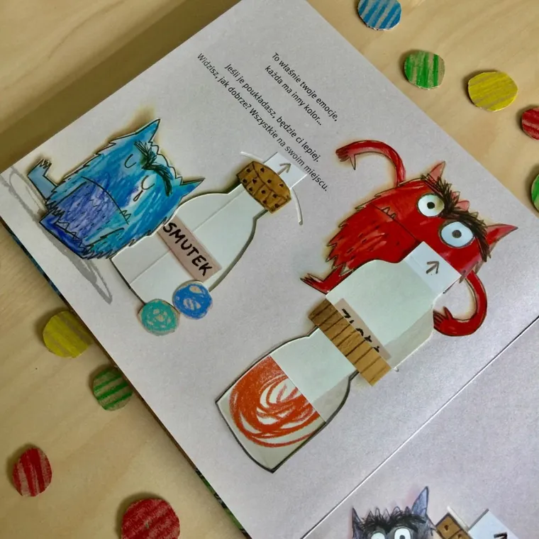 Kolorowy potwór. Pop-up