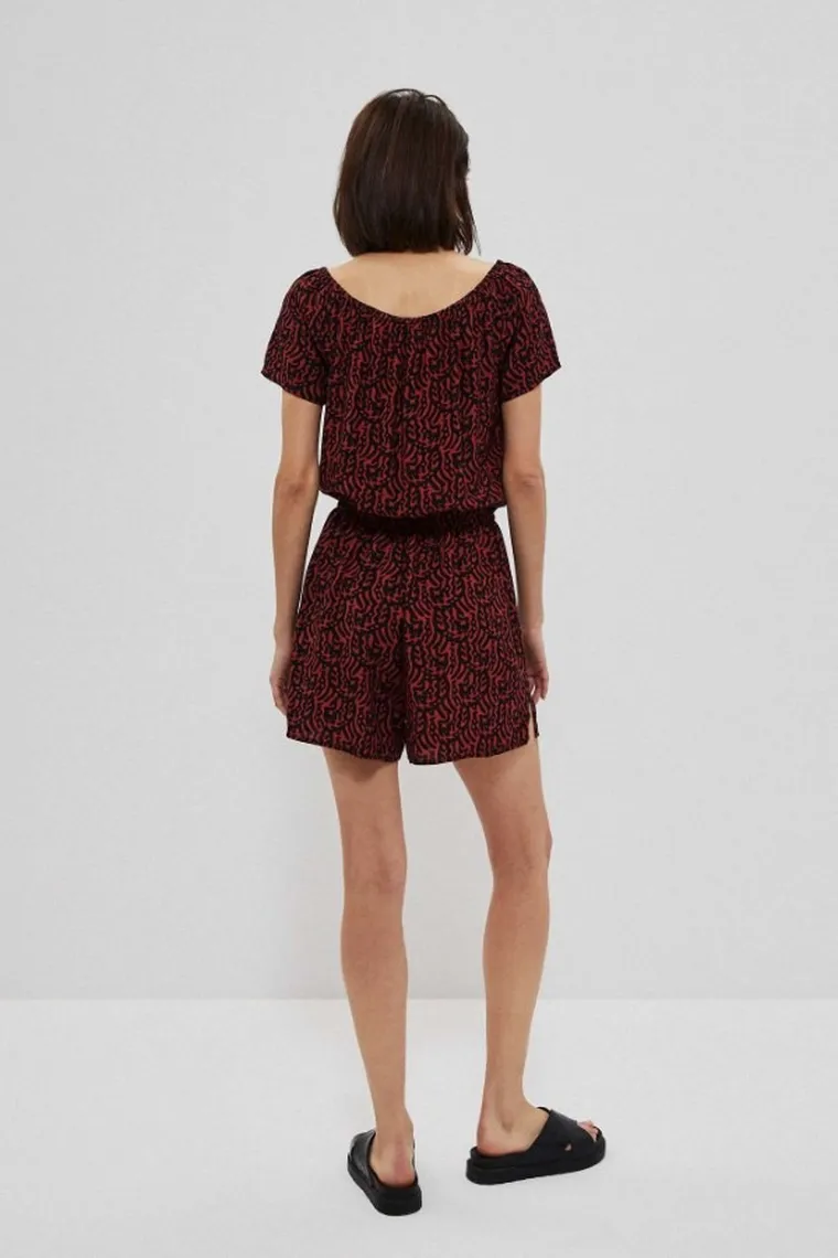 Kombinezon damski, czerwony, Moodo