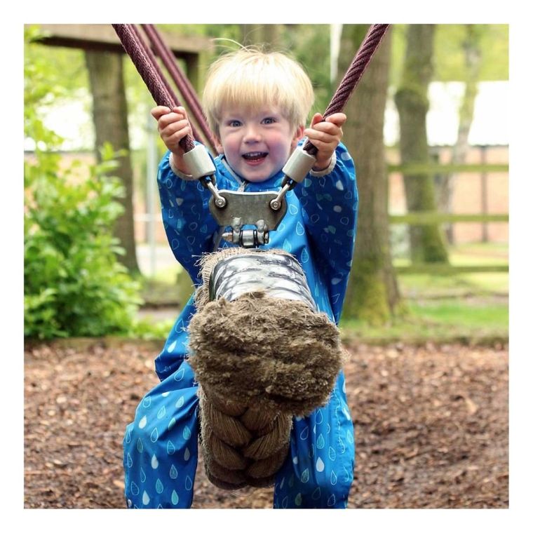 Kombinezon przeciwdeszczowy dziecięcy z kapturem, niebieski, LittleLife