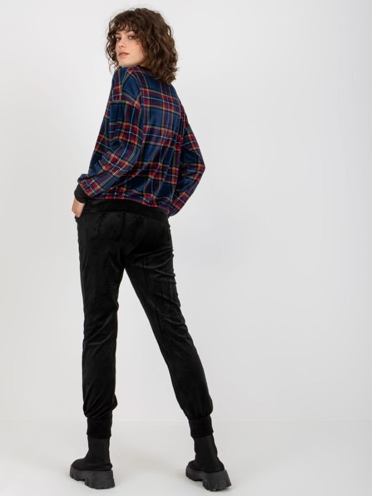 Komplet damski, welurowy, mix, Rue Paris