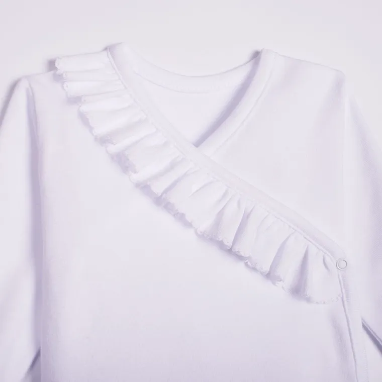 Komplet dziewczęcy 5-częściowy, biały, Nicol