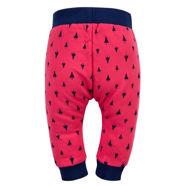 Komplet dziewczęcy, Body z długim rekawem, Spodnie dresowe, różowy, Eevi