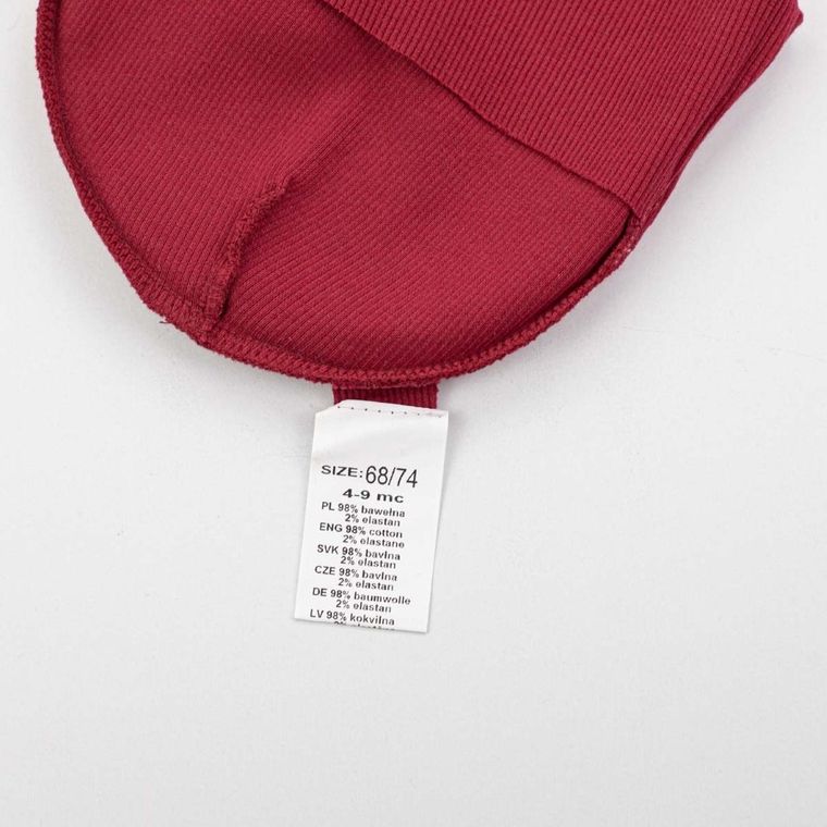 Komplet dziewczęcy, Czapka, Apaszka, bordowy, Nicol