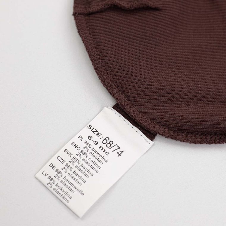 Komplet dziewczęcy, Czapka, Apaszka, brązowy, Nicol