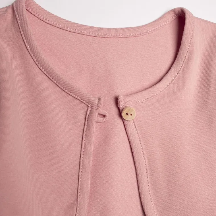 Komplet dziewczęcy, Sukienka, Bolerko, różowy, Nicol