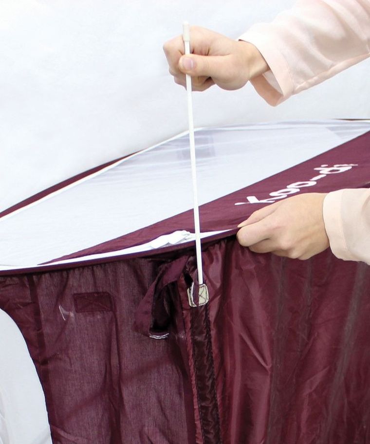 Koo-di, łóżeczko turystyczne Pop Up Bubble Cot, bordo
