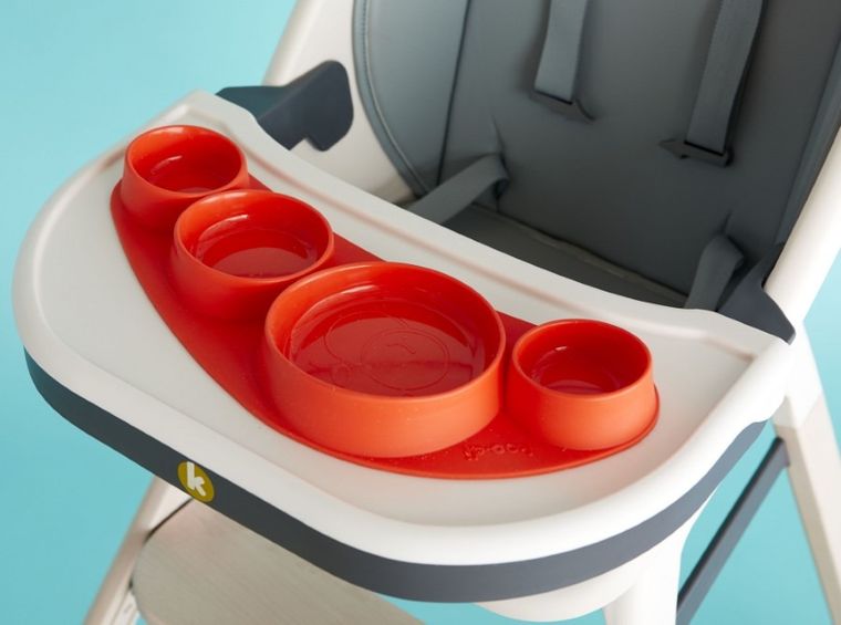 Koo-di, Tiny Tapas, talerz silikonowy, Ladybug