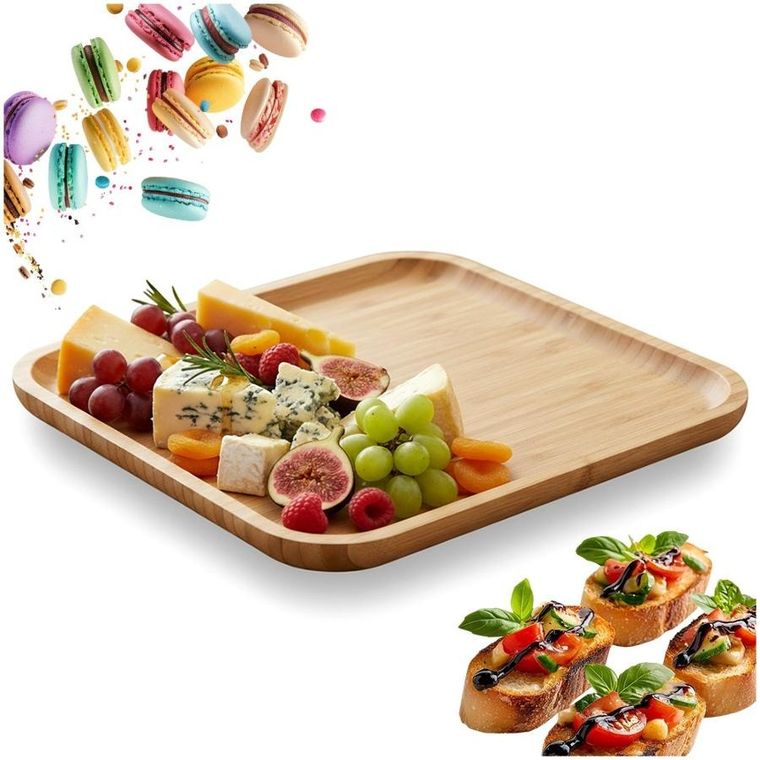 Koopman, taca do serwowania, drewniana, 30-30 cm