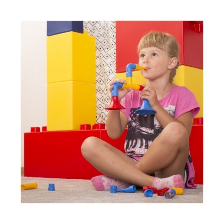 Korbo, Trombela, klocki konstrukcyjne, 17 elementów