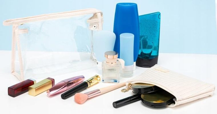 Kosmetyczka 2w1, beżowa, Rovicky