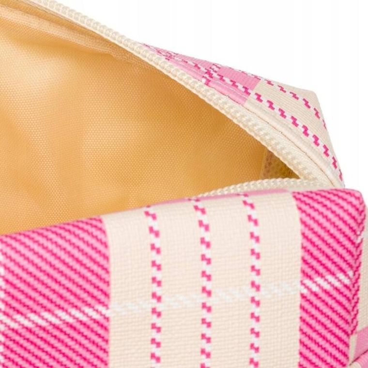 Kosmetyczka podróżna, różowo-beżowa, Rovicky