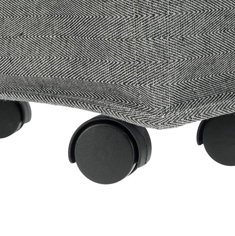 Kosz na pranie z pokrywą i kółkami, 43 l, 60-18.5-40 cm