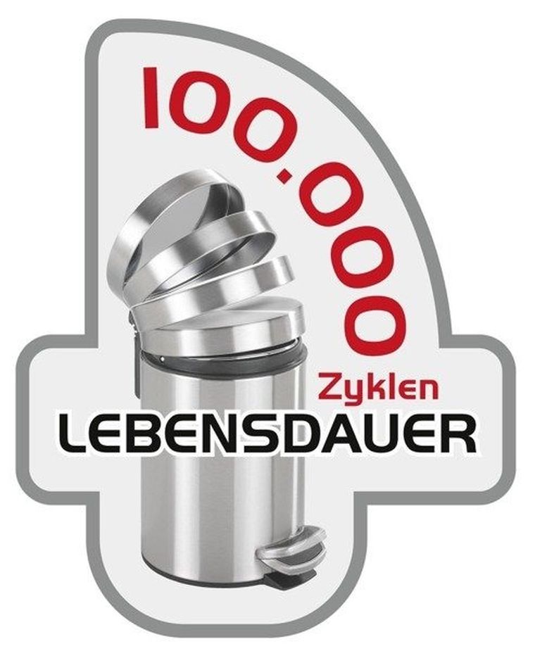 Kosz na śmieci ze stali nierdzewnej, Leman Easy Close, 12 l