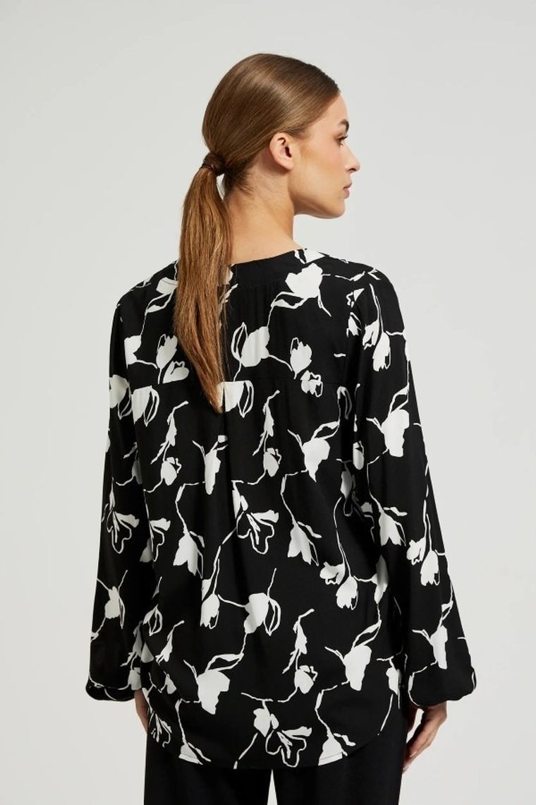 Koszula damska z długim rękawem, mix, Moodo