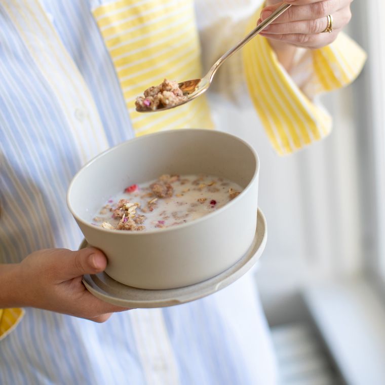 Koziol, miska z pokrywką, Connect, 0.4l, Desert Sand