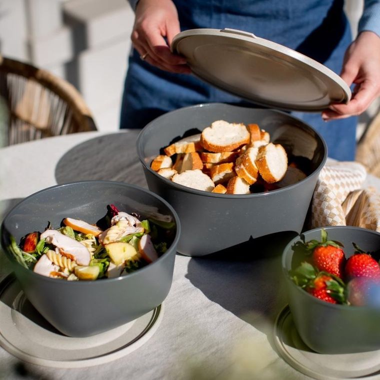 Koziol, Stockholm, pojemnik na żywność, 1l + 2l + 4l, 3 szt.